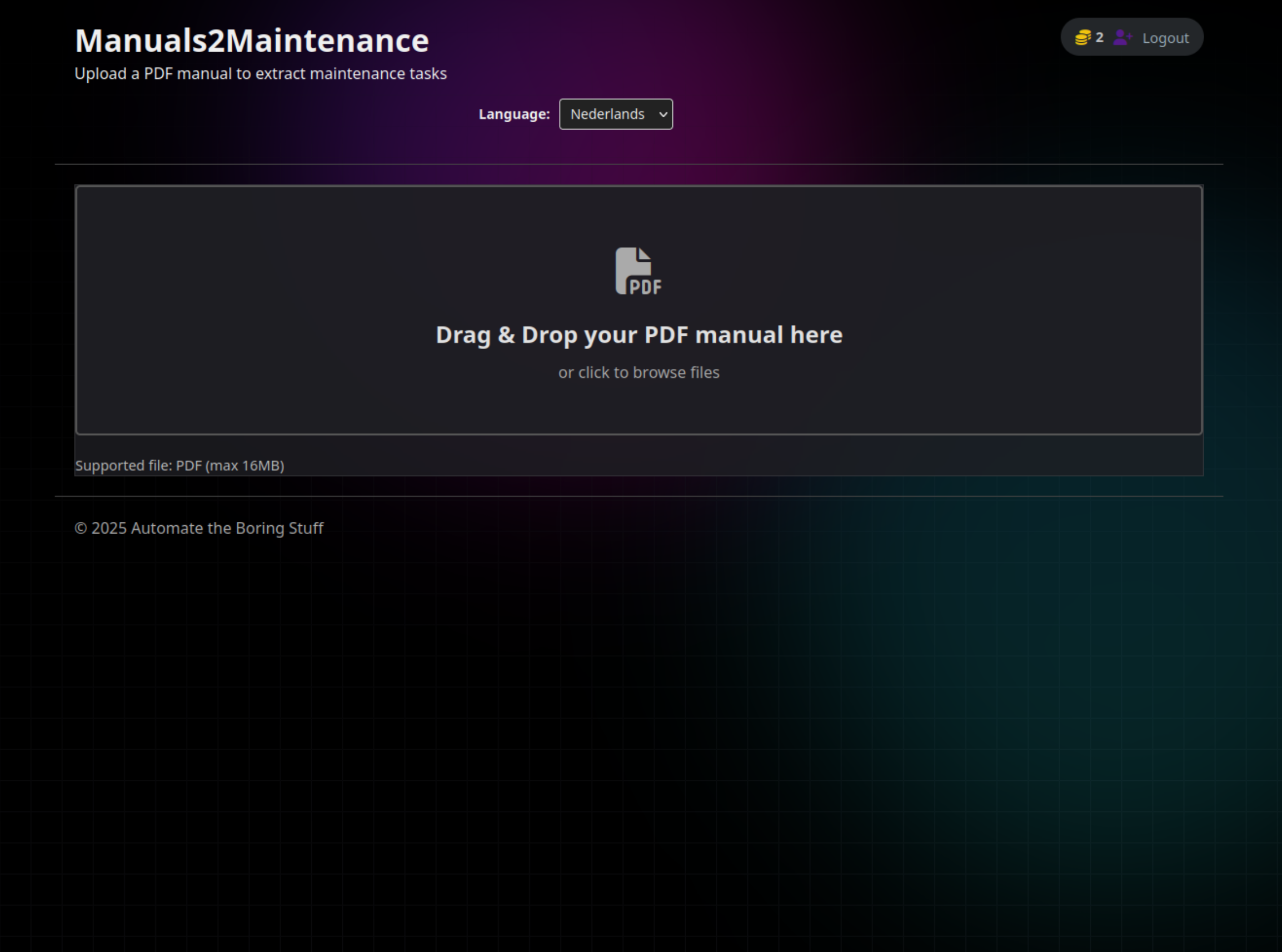 Application Interface